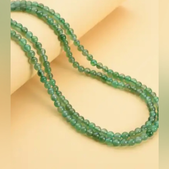 Women's Green Agate 60" Endless Extra Long Beaded Necklace - Picture 1 of 5